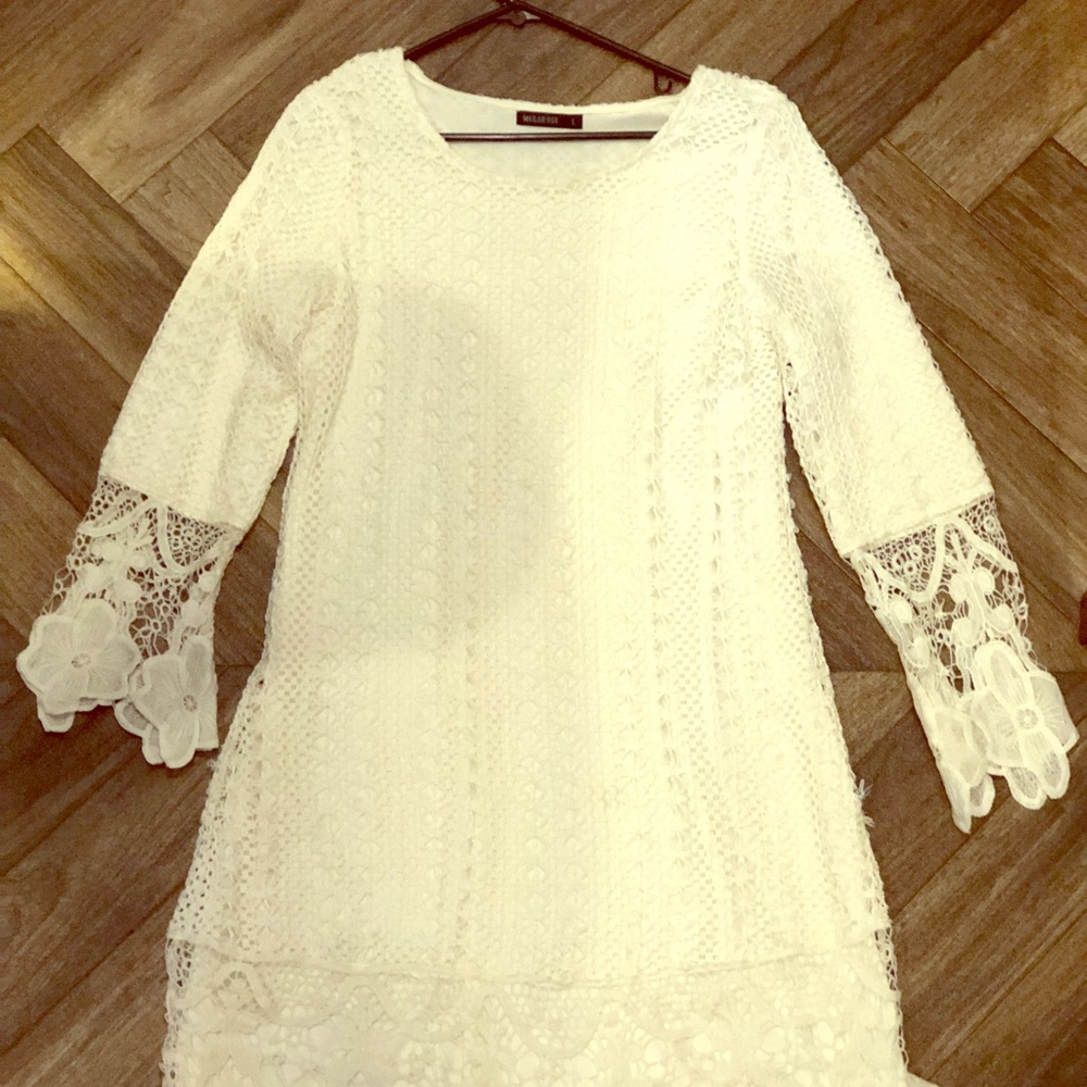 Off white lace dress
